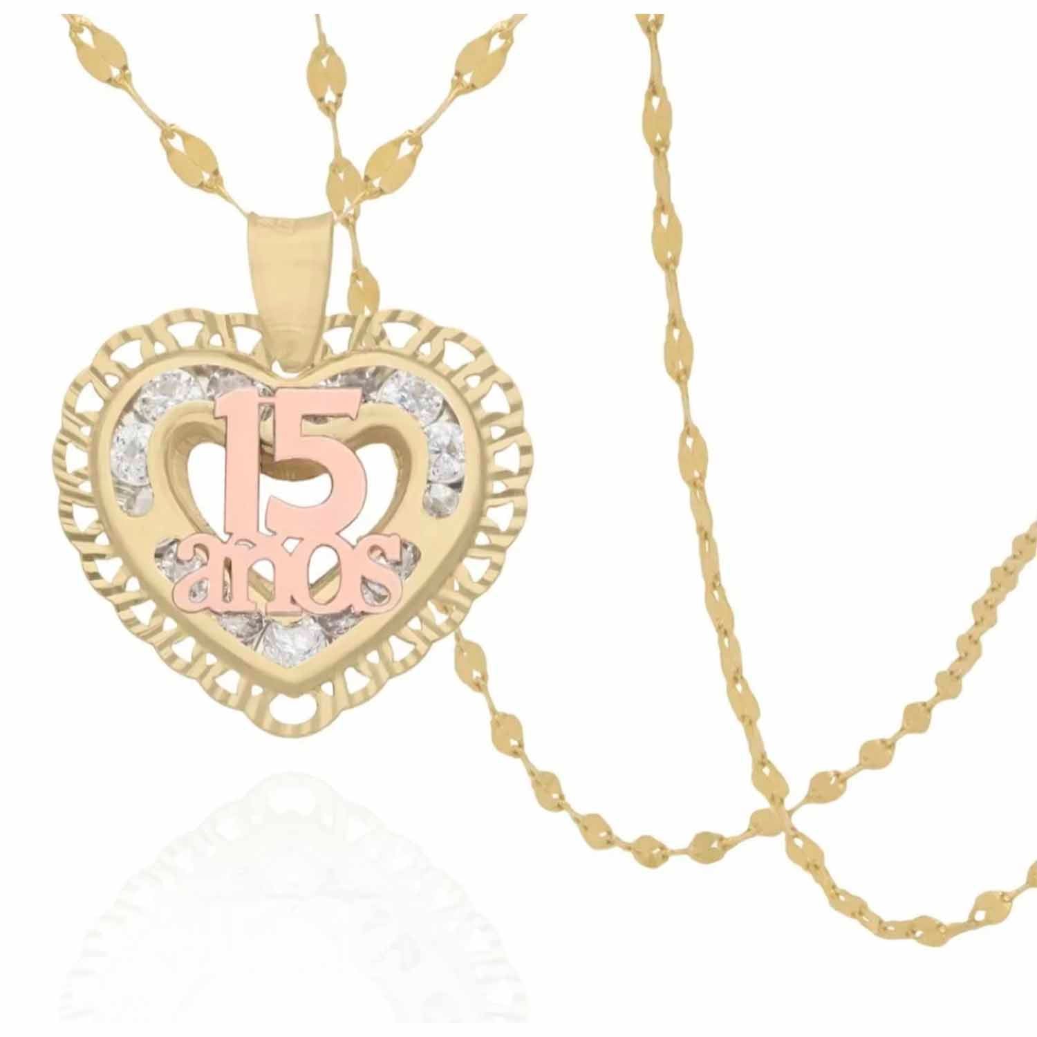 Jewelry Cadenas De Oro 15 Años Cadena Joyeria Para 15 Años Medalla