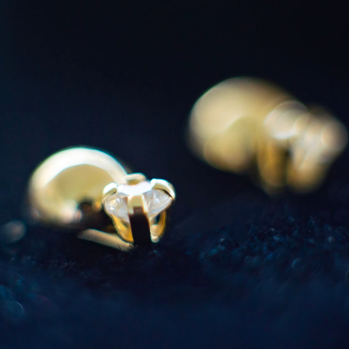 Broqueles de oro con oro macizo 18k
