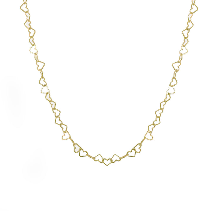 Collar de corazones fondo blanco - GOLD SHIELD