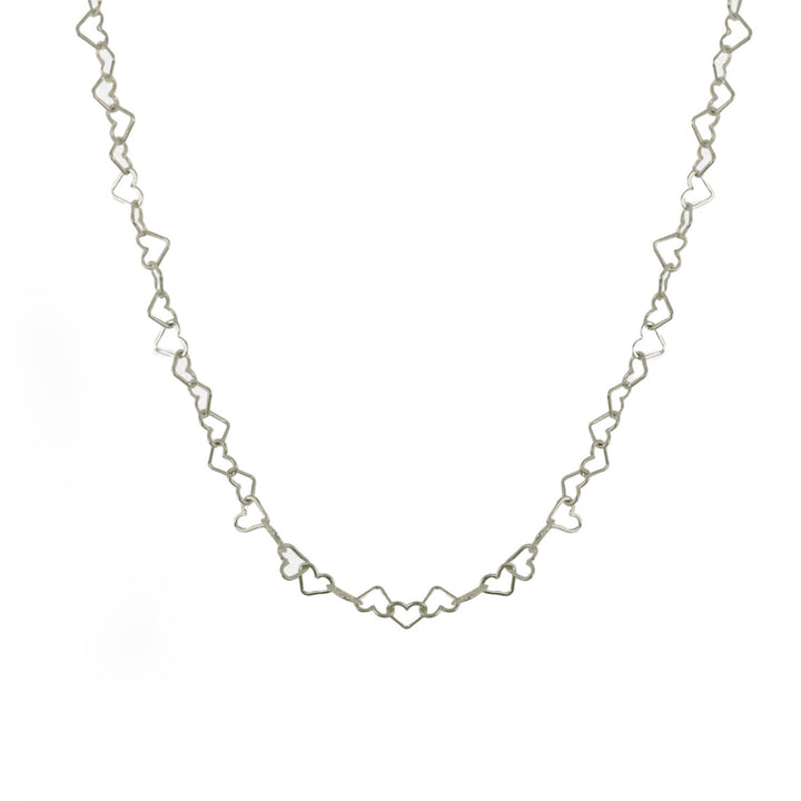 Collar de corazon de plata 925 - GOLD SHIELD