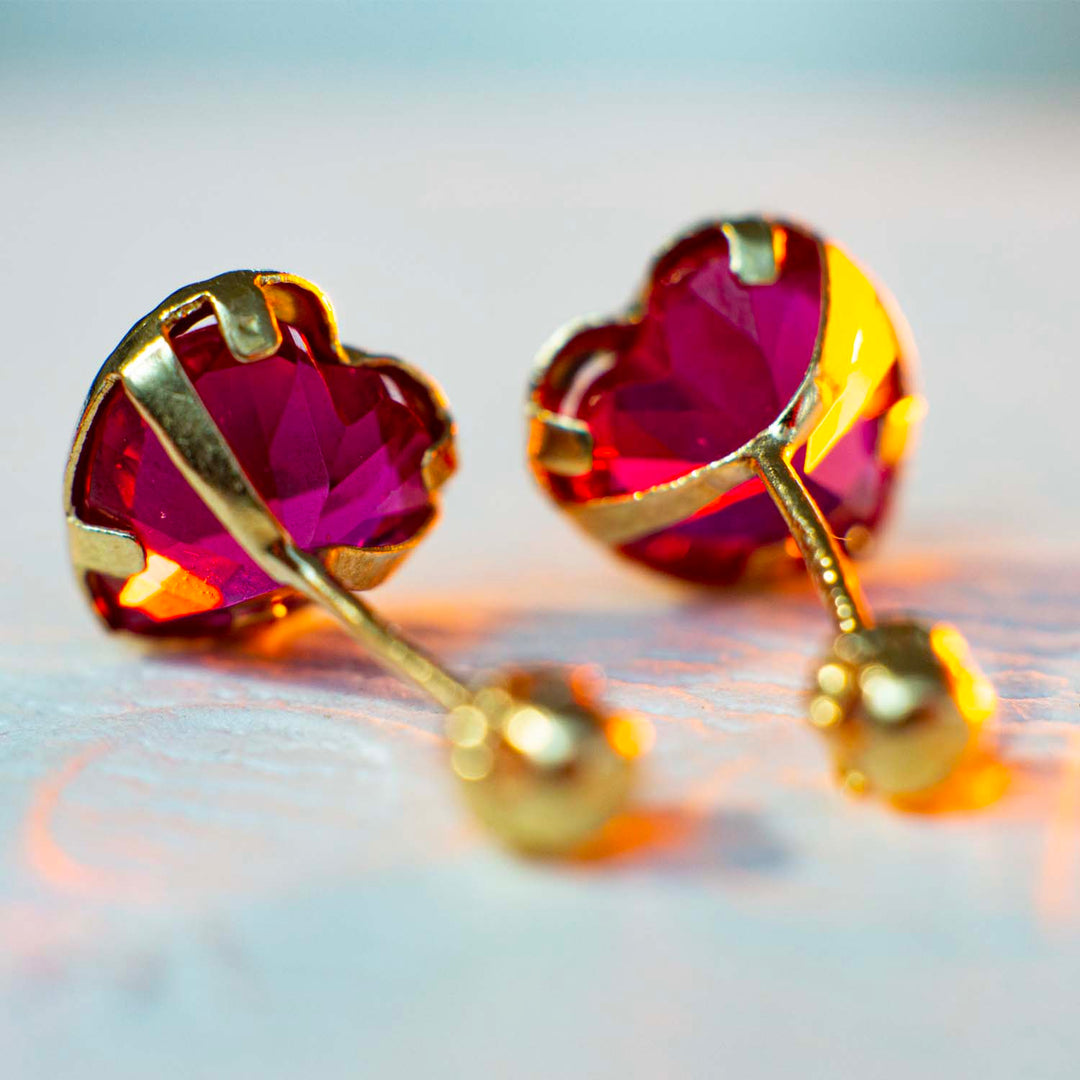 Parte trasera de aretes de oro 18 kilates