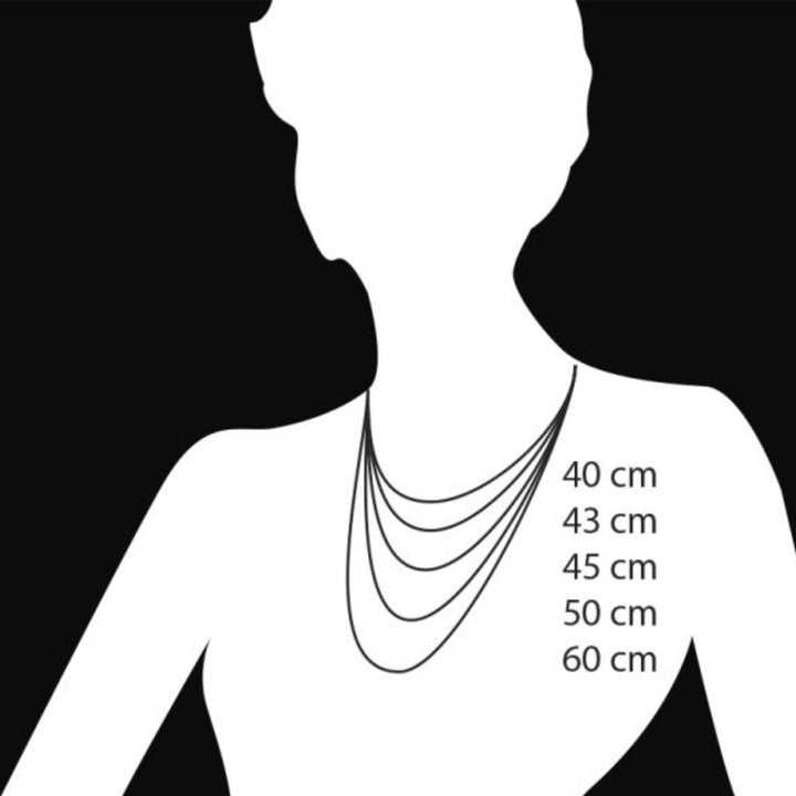 Medida de cadenas para mujer (diagrama) - GOLD SHIELD