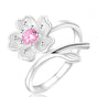 Anillo Plata 925 Flor de Cerezo Ajustable - Joyería Mexicana