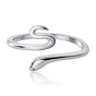 Anillo Serpiente Plata 925 Ajustable para Mujer