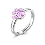 Anillo Huella de Gato Plata 925 Ajustable para Mujer