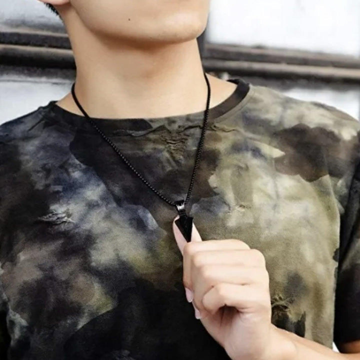 Collar Flechas con Cadena Acero Inoxidable - GOLD SHIELD