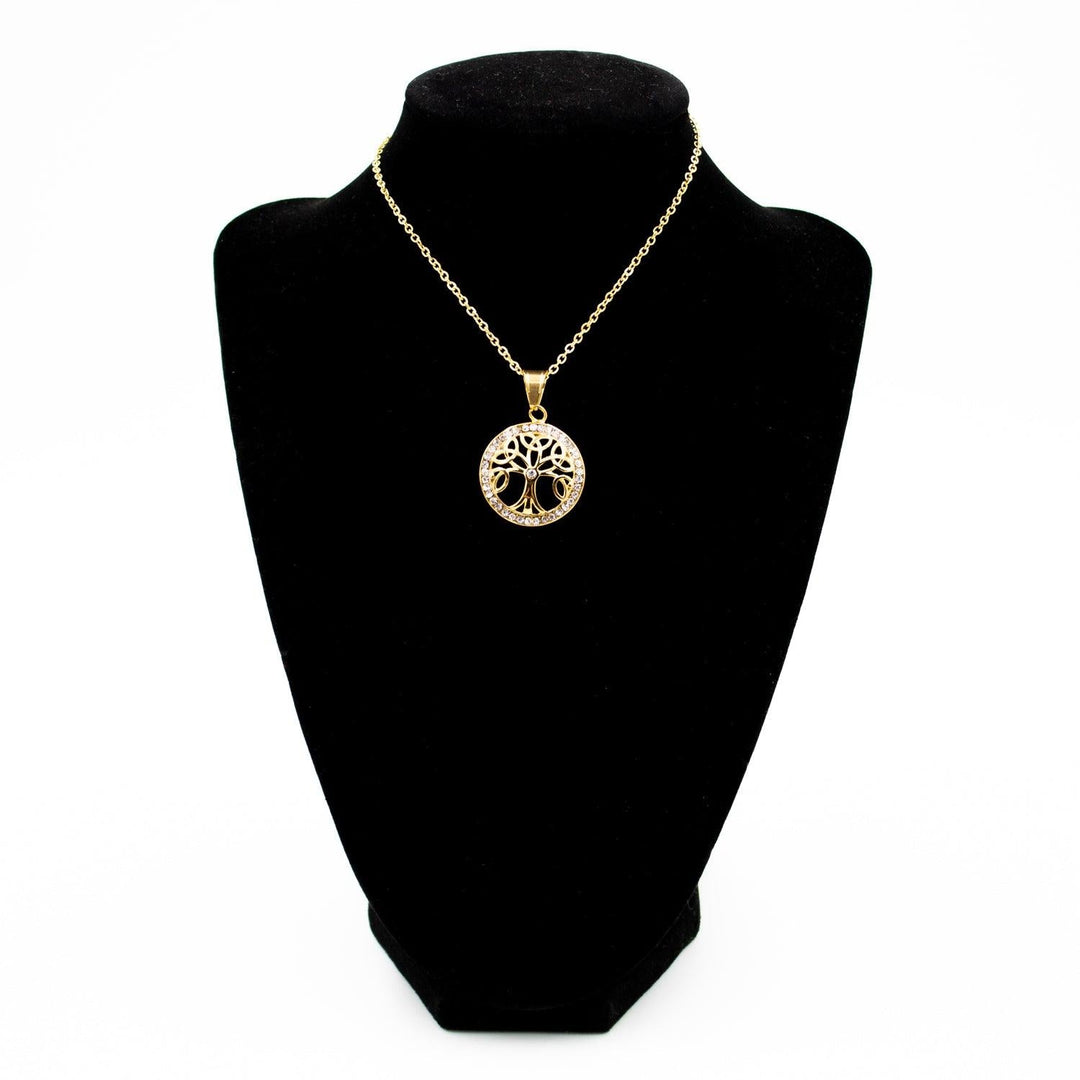 Collar para Mujer de Acero Inoxidable Árbol de la Vida - GOLD SHIELD