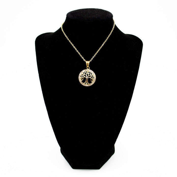 Collar para Mujer de Acero Inoxidable Árbol de la Vida - GOLD SHIELD