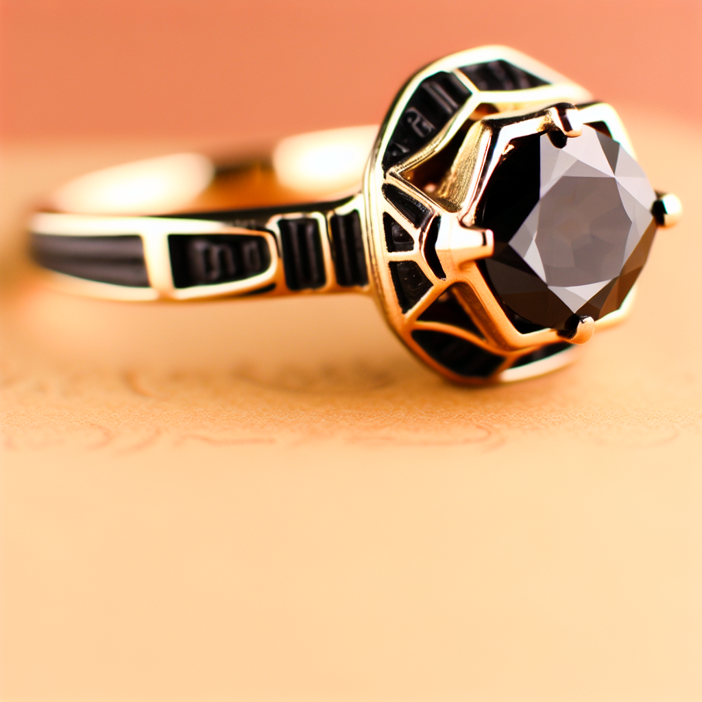 Explora la originalidad de un diamante negro en un anillo de compromiso y su impacto visual.