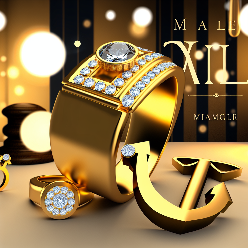 Aprende sobre los anillos masculinos de oro con diamantes y el impacto de su diseño.