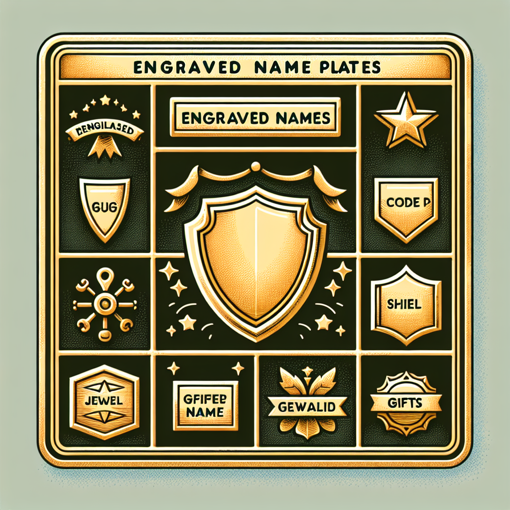 Placas con Nombres Grabados