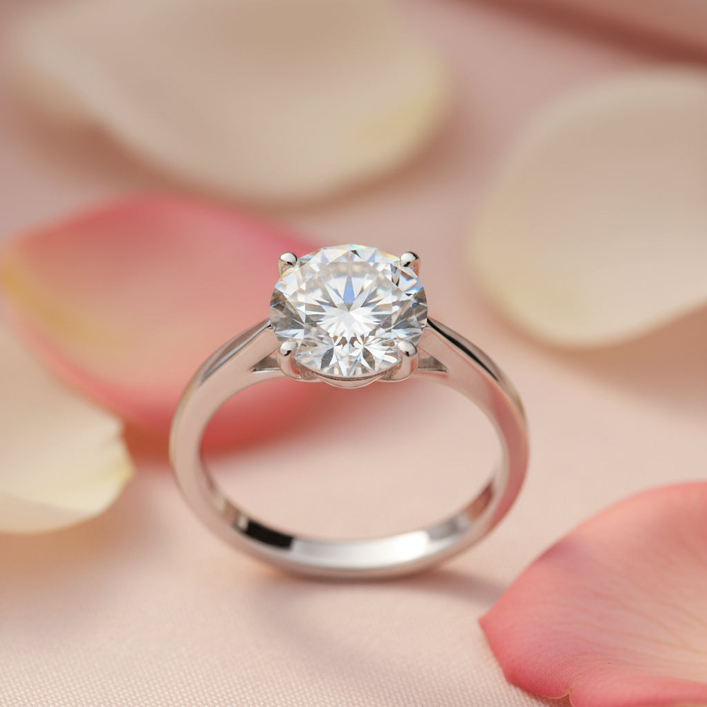 Anillo de Compromiso con Moissanita: Guia 2026 MX — Gold Shield Joyeria Mexicana