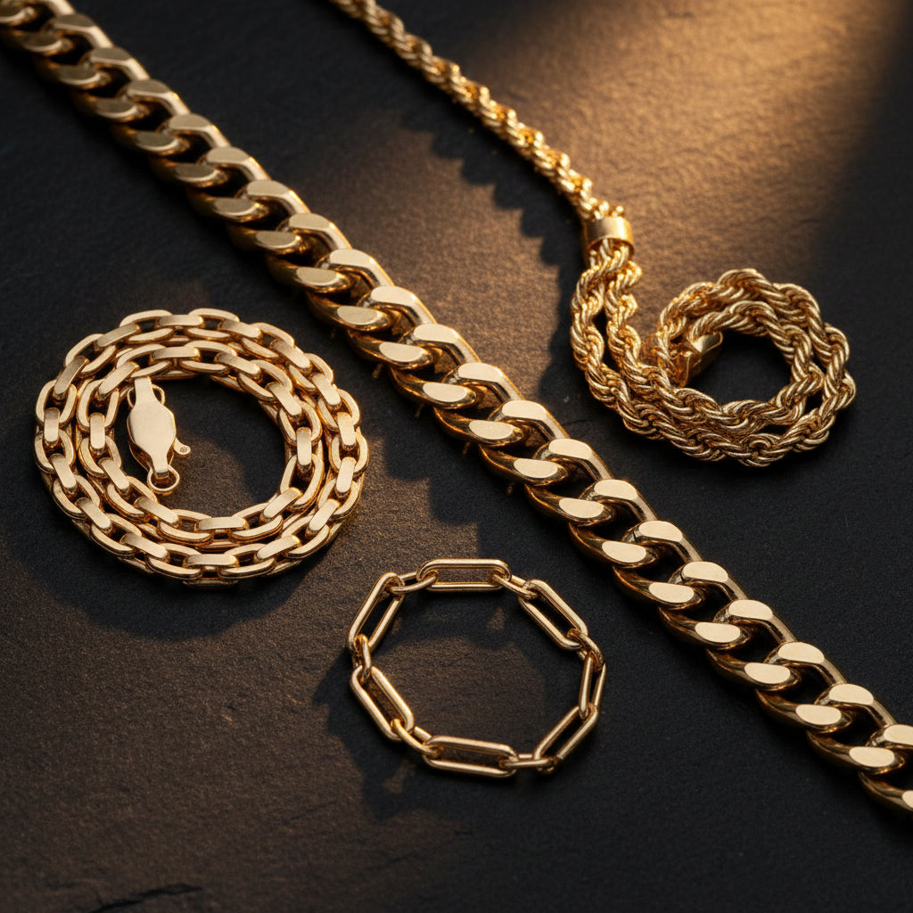 Cadenas de Oro Hombre México 2026: Top 10 Estilos y Precios — Gold Shield Joyeria Mexicana
