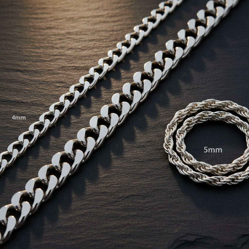 Cadenas Plata Hombre - Gold Shield Joyeria Mexicana
