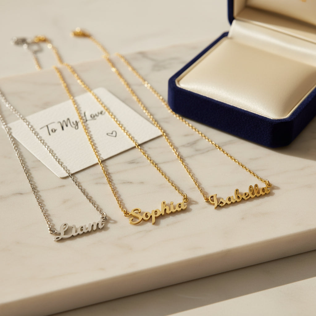 Collares Personalizados - Gold Shield Joyeria Mexicana