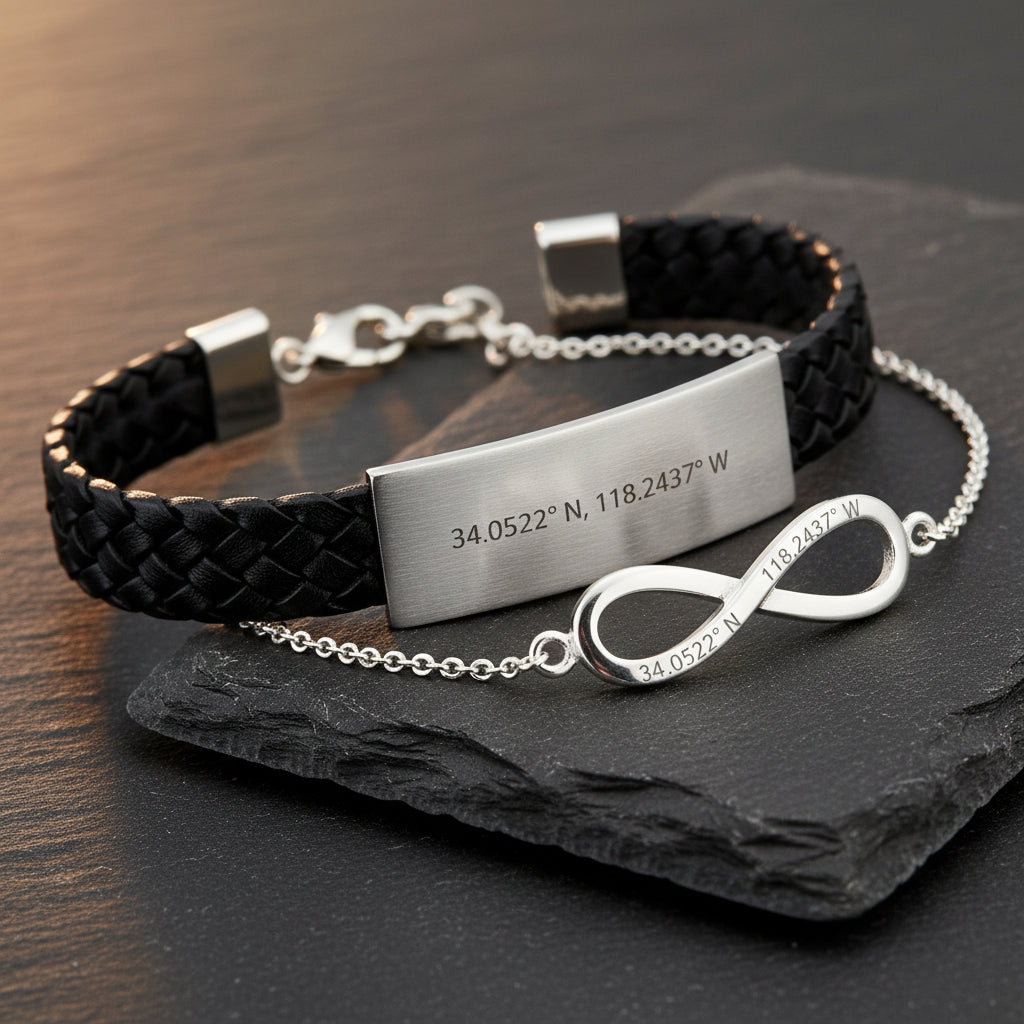 Pulseras Parejas - Gold Shield Joyeria Mexicana