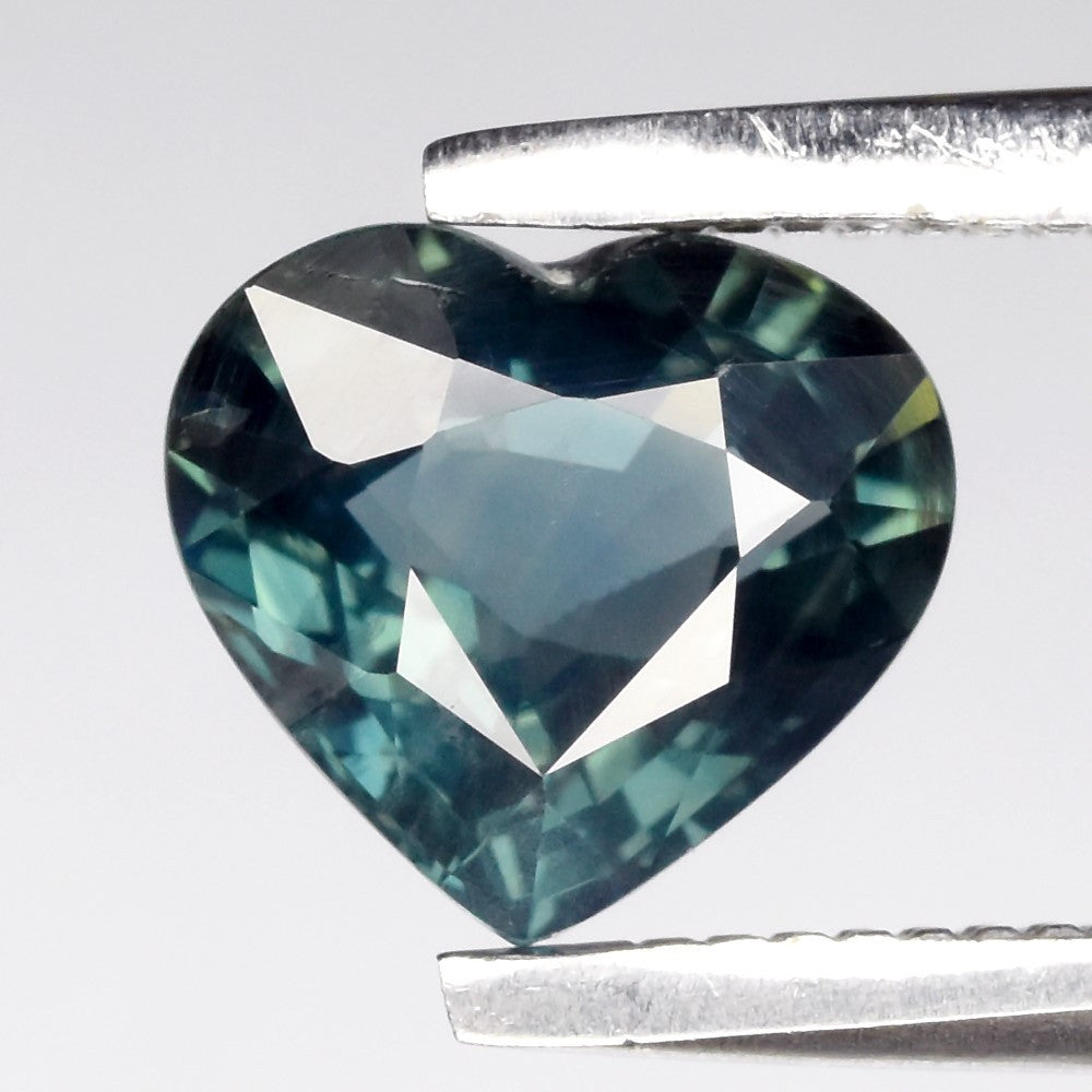 Zafiro natural, de Madagascar, 0.83 quilates, corte corazón, pieza única, para anillo de oro 14k, plata 925 o dije, joyería mexicana Gold Shield