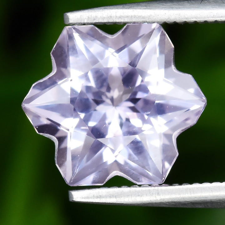Amatista natural, de Brasil, 1.73 quilates, corte snowflake, pieza única, para anillo de oro 14k, plata 925 o dije, joyería mexicana Gold Shield