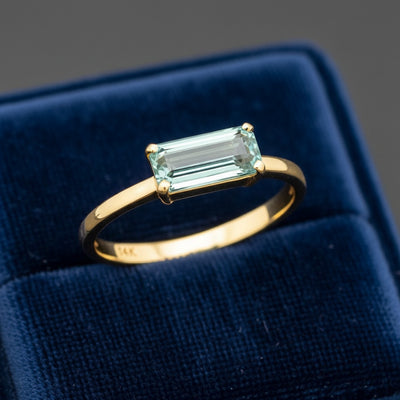 Anillo Oro 14k con Berilo 0.69ct | Gold Shield