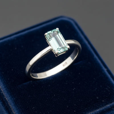 Anillo Plata 925 con Berilo 0.69ct | Gold Shield