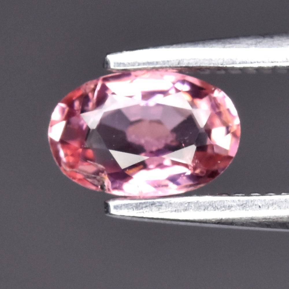 turmalina rosa natural 0.47ct corte oval, gema suelta Gold Shield joyería mexicana