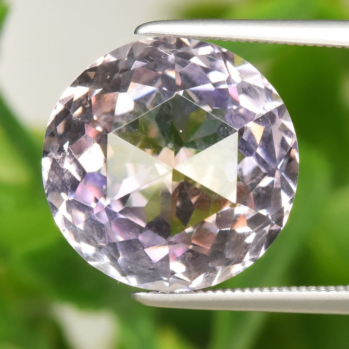ametrino amarillo y purpura natural 9.11ct corte redonda, gema suelta Gold Shield joyería mexicana