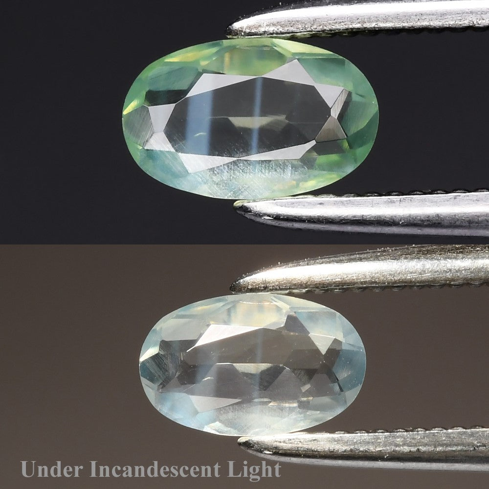 alexandrita verde natural 0.40ct corte oval, gema suelta Gold Shield joyería mexicana