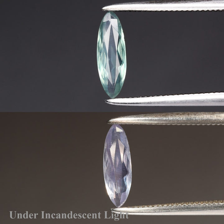 alexandrita verde natural 0.39ct corte marquesa, gema suelta Gold Shield joyería mexicana