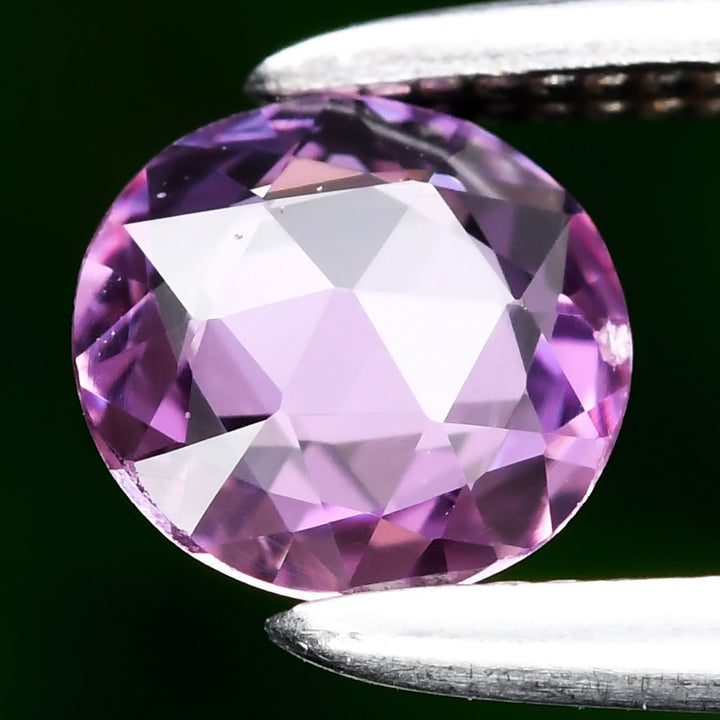 zafiro rosa natural 0.34ct corte rose-cut redondo, gema suelta Gold Shield joyería mexicana