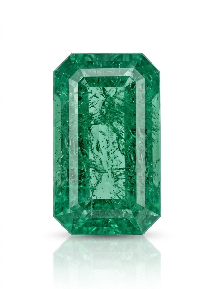 Esmeralda verde natural 1.3ct corte octágono — Solo la gema | Gold Shield