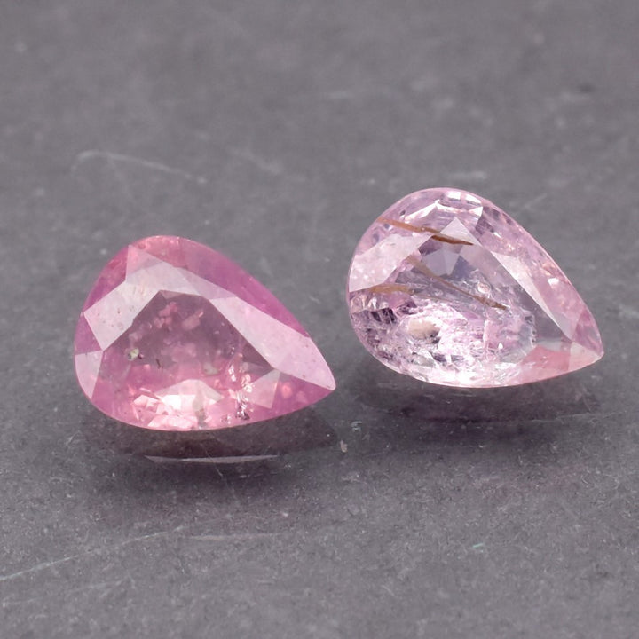 Zafiro rosa natural 1.45ct corte pera de Madagascar, pieza única — Gold Shield