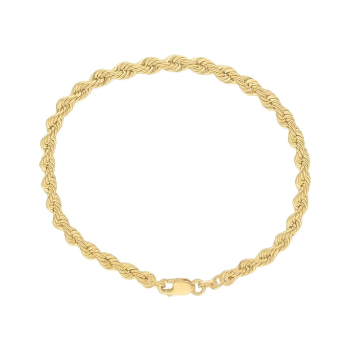 Pulsera torzal de oro amarillo 4 mm - GOLD SHIELD