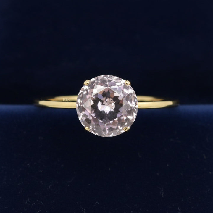 anillo oro 14k con ametrino amarillo y purpura natural 9.11ct corte redonda, joyería mexicana Gold Shield