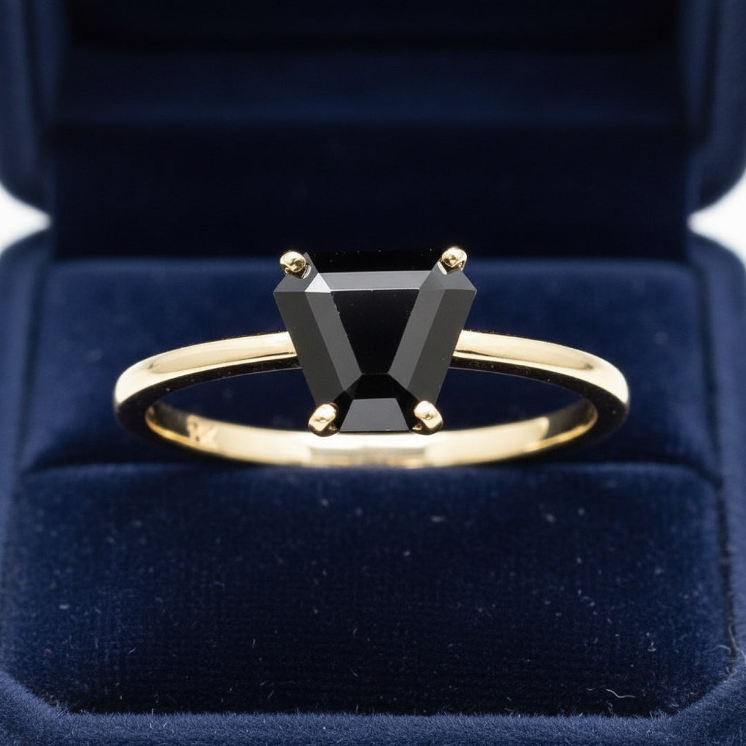 Anillo Oro 14k con Espinela Sin Tratar Tanzania 4.8ct - Pieza Ún, joyería mexicana Gold Shield