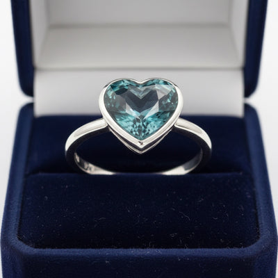 Anillo Plata 925 con Zafiro Corazón Sin Tratar Madagascar 0.83ct -, joyería mexicana Gold Shield