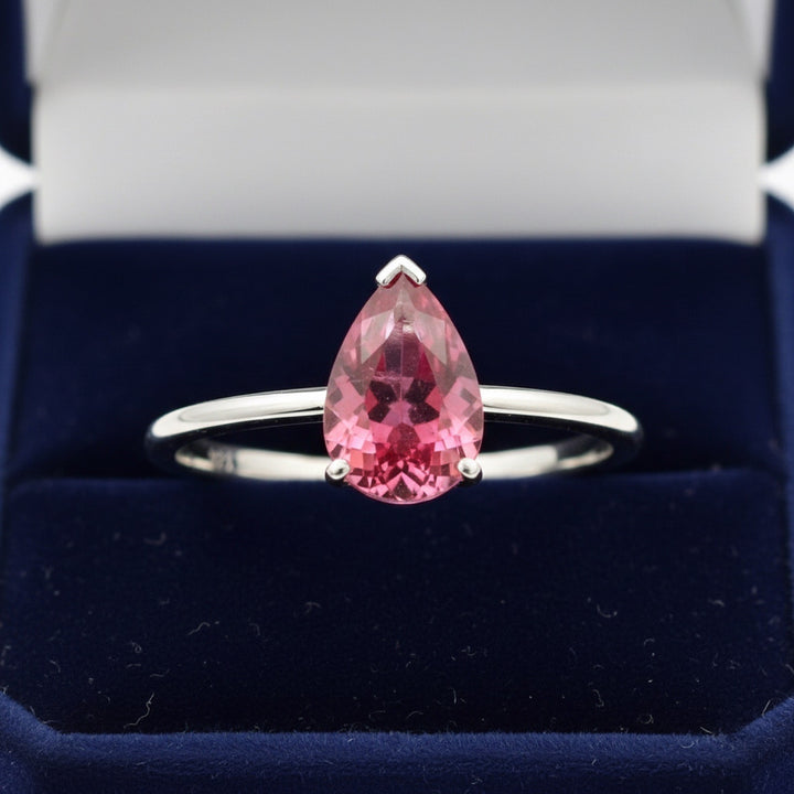 Anillo Plata 925 con Turmalina Rosa Sin Tratar Mozambique 1.59ct -, joyería mexicana Gold Shield