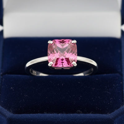 Anillo Plata 925 con Granate Rhodolita Sin Tratar Tanzania 2.59ct , joyería mexicana Gold Shield