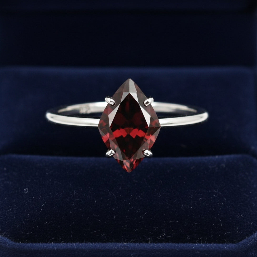 Anillo Plata 925 con Granate Spessartita Sin Tratar Nigeria 9.38ct, joyería mexicana Gold Shield
