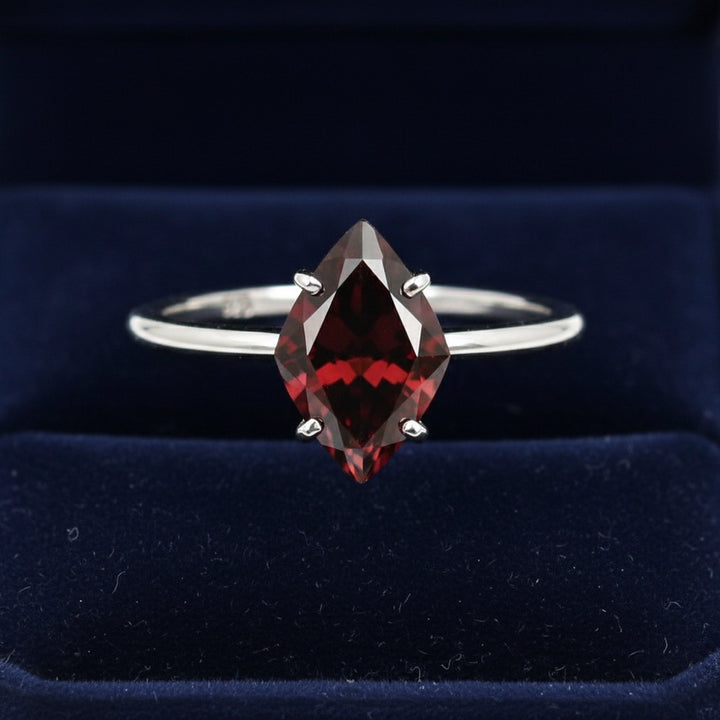 Anillo Plata 925 con Granate Spessartita Sin Tratar Nigeria 9.38ct, joyería mexicana Gold Shield