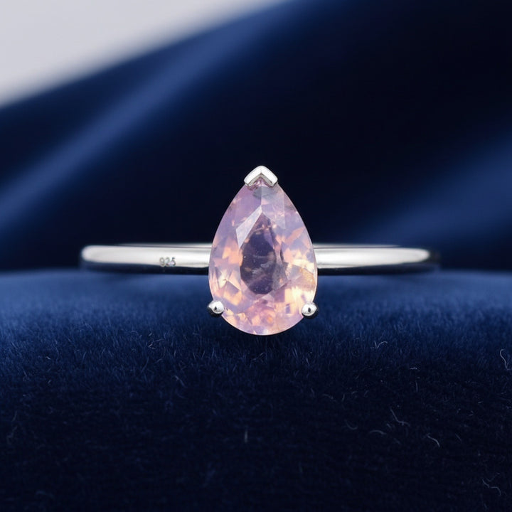 Anillo Plata 925 con Zafiro Rosa Sin Tratar Tanzania 0.38ct - Piez, joyería mexicana Gold Shield
