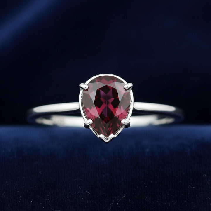 Anillo Plata 925 con Granate Purpura Purpura rojizo 3.08ct, joyería mexicana Gold Shield - PREVENTA