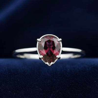 Anillo Plata 925 con Granate Purpura Purpura rojizo 3.08ct, joyería mexicana Gold Shield - PREVENTA