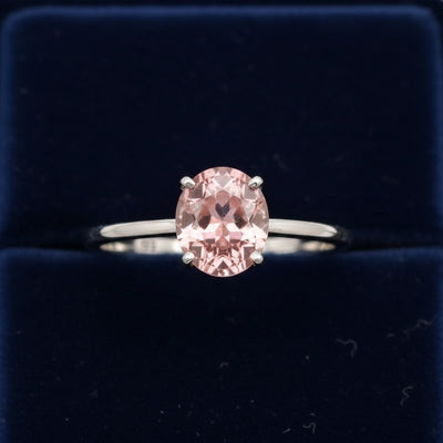 Anillo Plata 925 con Turmalina Rosa Rosa anaranjado 0.87ct, joyería mexicana Gold Shield - PREVENTA