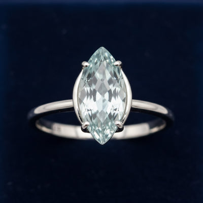 Anillo Plata 925 con Aguamarina Azul 3.92ct, joyería mexicana Gold Shield - PREVENTA
