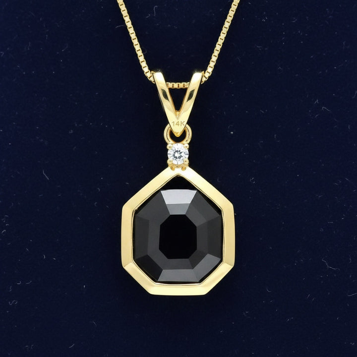 Dije Oro 14k con Espinela Sin Tratar Tanzania 1.21ct - Pieza Ú, joyería mexicana Gold Shield