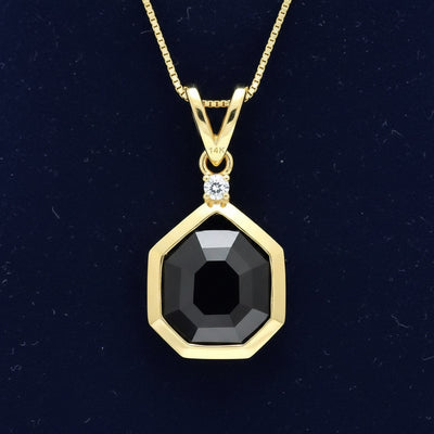 Dije Oro 14k con Espinela Sin Tratar Tanzania 1.21ct - Pieza Ú, joyería mexicana Gold Shield