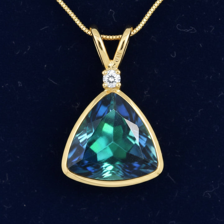 Dije Oro 14k con Opalo Negro 1.4ct, joyería mexicana Gold Shield - PREVENTA