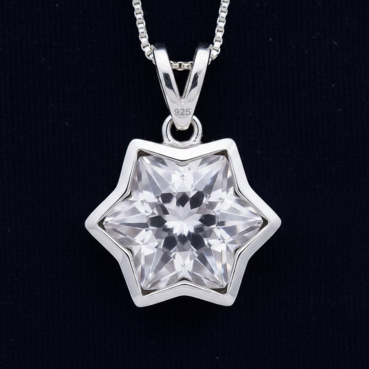 Dije Plata 925 con Amatista Natural Brasil 1.73ct Corte Snowflak, joyería mexicana Gold Shield