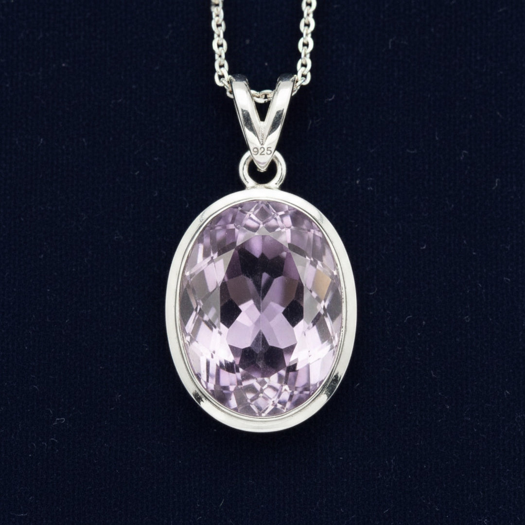 Dije Plata 925 con Amatista Purpura 4.97ct, joyería mexicana Gold Shield - PREVENTA