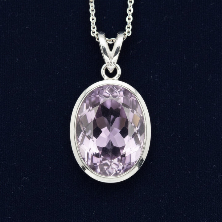 Dije Plata 925 con Amatista Purpura 4.97ct, joyería mexicana Gold Shield - PREVENTA